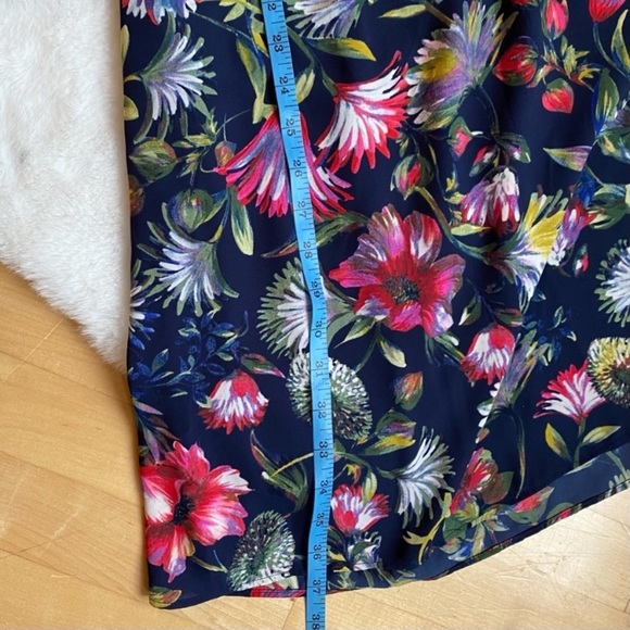 SOLD - J. Crew Navy Floral Neck Tie Dress - Picture 15 of 16